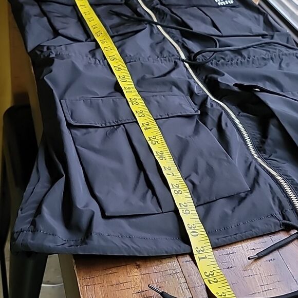 Miu Miu Technical Fabric Black  Sleeveless Vest/Dress with Gold Zipper Detail. - Picture 16 of 16